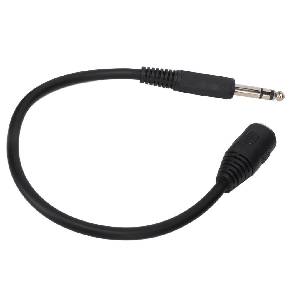 Flexible DIN 5 Pin Female to 6.35mm Male Cable Plug and Play 1.0ft Microphone Sound Adapter TRS Stereo Audio Extension Cable