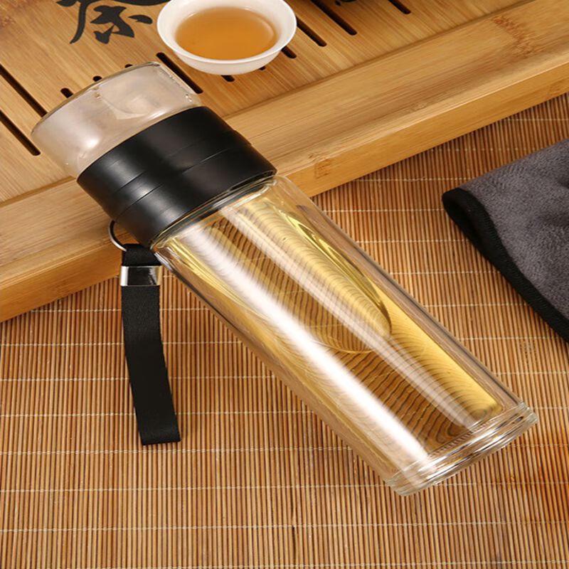 SX Tea Infuser Double Wall Glass Cup