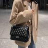 New Fashionable Textured Small Bag Women's Niche Tide Is Now Popular Diamond Chain Shoulder Messenger Bag