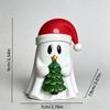 Halloween Ghost Black Cat Resin Figurine Desktop