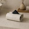 Soft Furnishing Ornament Sandstone Style Tissue Box Cover, Decorative Napkin Holder, Minimalist Travertine Cover Paper Towel Dispenser for Bathroom