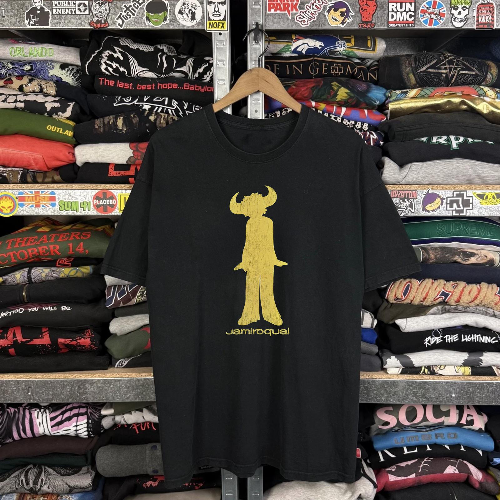 2000s Jamiroquai Buffalo Man Rare T-Shirt Black M XL