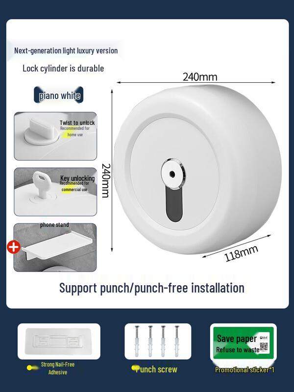 Commercial Center-Pull Jumbo Roll Toilet Paper Dispenser