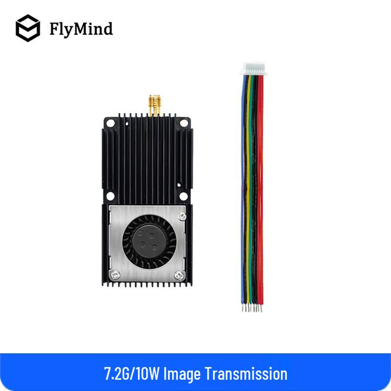 10W 64CH 7.2GHz High-Power FPV Video Transmitter for Racing Drones