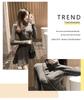 Women's Petite High-Neck Cinched-Waist Thermal Fleece Dress - Slimming A-Line Base Layer