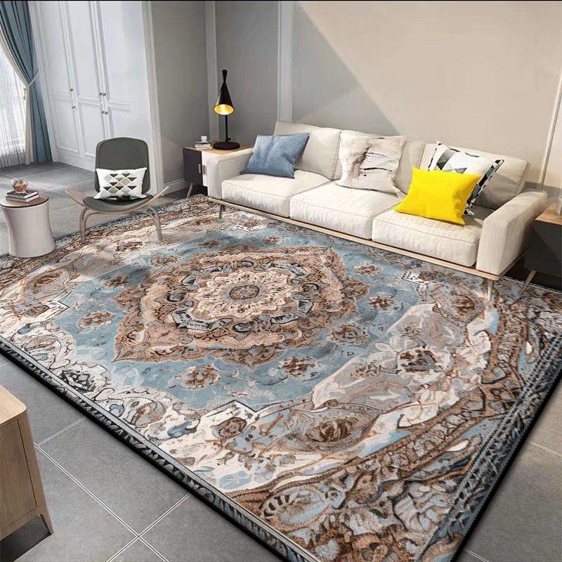 Persian Retro Large Area Living Room Rugs Decoration Home Bedroom Lounge Fluffy Short Velvet Carpet 200x300 Bedside Non-slip Mat