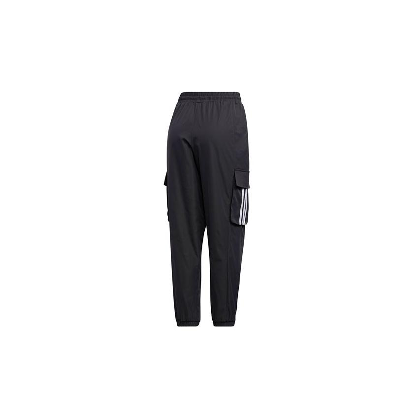 Adidas Neo Casual Cargo Joggers With Side Pockets Mothers Day Gift Women Bottoms Black GL6071