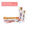 Tandkräm DANT KANTI Natural 200g + 100g + tandborste Naturligt Familjepaket