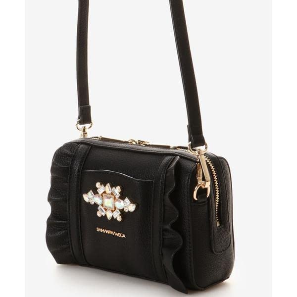 Shoulder Bag Bijou Ruffle Shoulder Bag White [Samantha Vega] Bag/Mini Women's