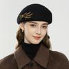 Autumn and Winter New Australian Merino Wool Hat Wheat Ears Decorative Beret Temperament Elegant Women's Hat