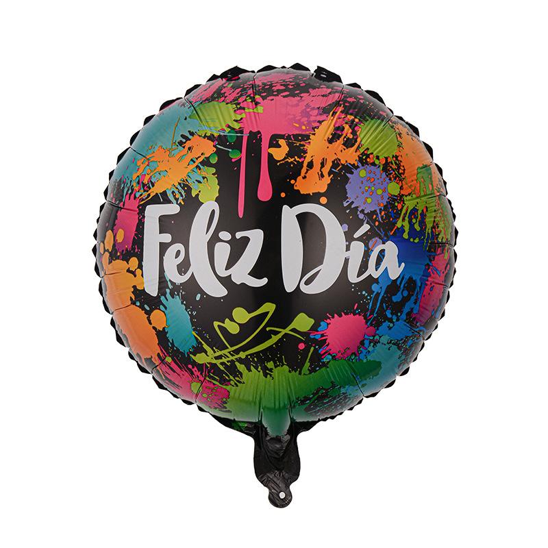 Balloon Spanish Father'S Day Ball Decorative Arrangement Spanish Aluminum Film Balloon