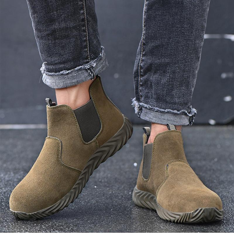 Zimní boty Pánské bezpečnostní boty s ocelovou špičkou odolné proti propíchnutí Pánské boty pracovní boty bezpečnostní boty nezničitelné boty kotníkové boty pánské