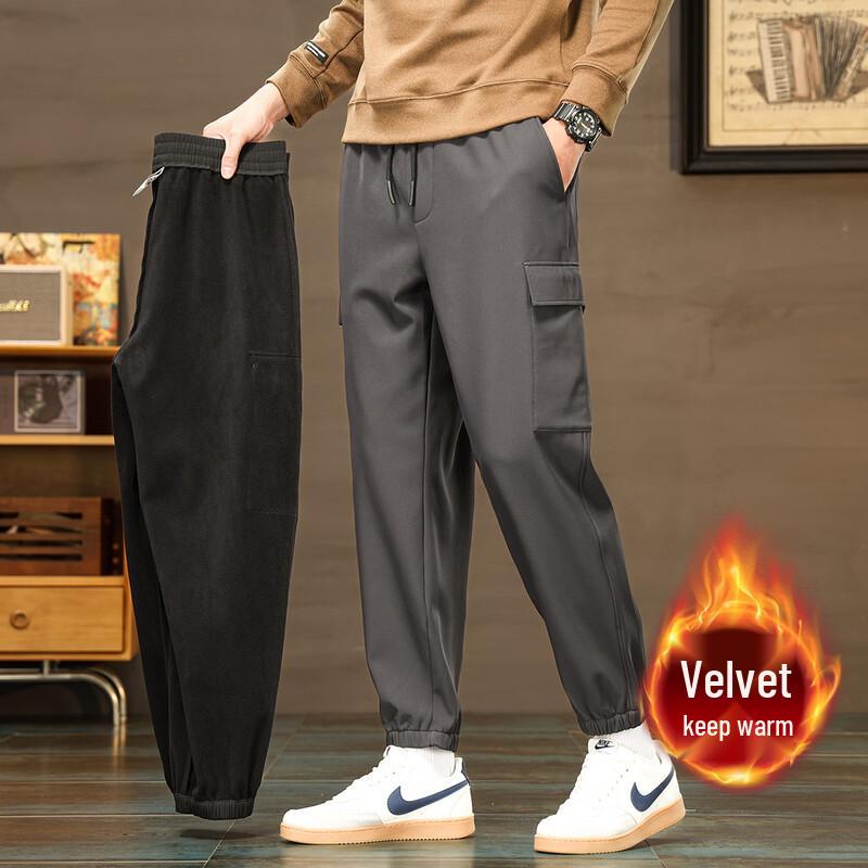 JEEP Men s Fleece-lined Workwear Jogger Pants L