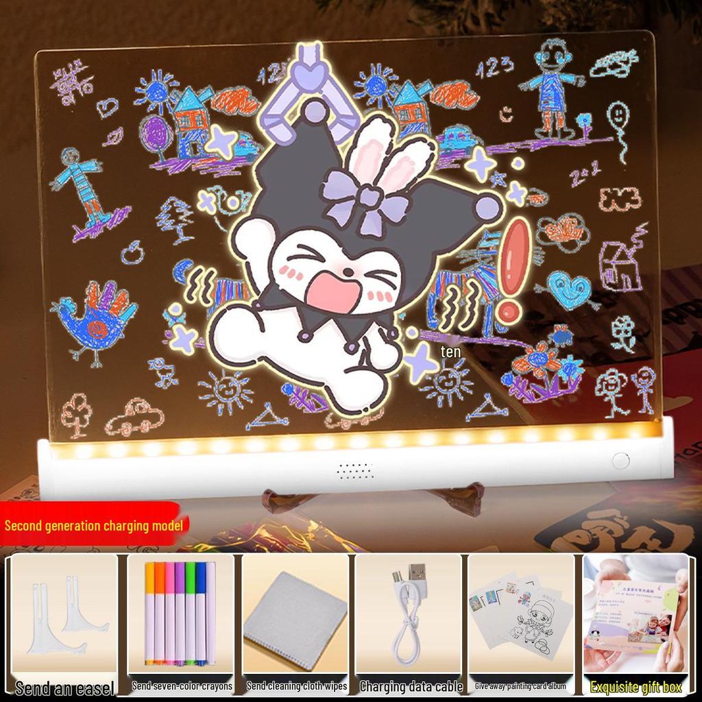 Kids' DIY Light-Up Drawing & Writing Acrylic Board