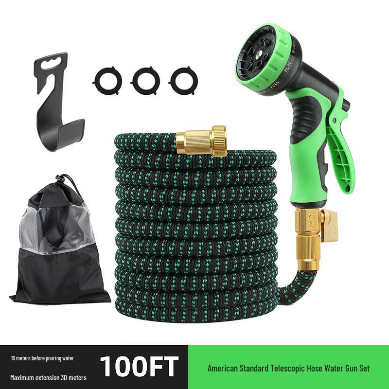 Magic Retractable Garden Hose with High-Pressure Sprayer for Gardening and Car Washing