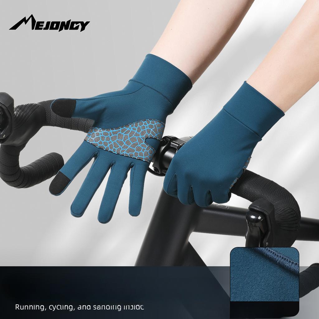 Autumn and Winter Warm Sports Gloves Outdoor Running Sports Cycling Fleece Non Slip Touch Screen Men and Women Lining Gloves