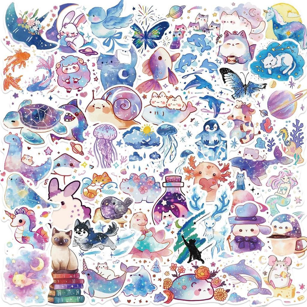 53 Starry Sky Creative Biology Graffiti Stickers Decorate Ipad Suitcase Notebook Diy Waterproof