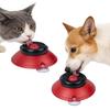Dog Licking Bowl with Rolling Ball, No-Spill Slow Feeder for Liquid Treats, Anti-slip Suction Cup Bone Broth Yogurt Lick Toy for Dogs Cats