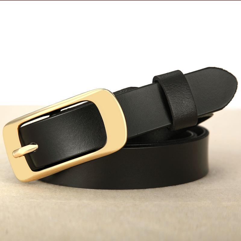 Women'S Vintage Leather Belt, Casual Pin Buckle Belt, Cowhide Women'S Belt