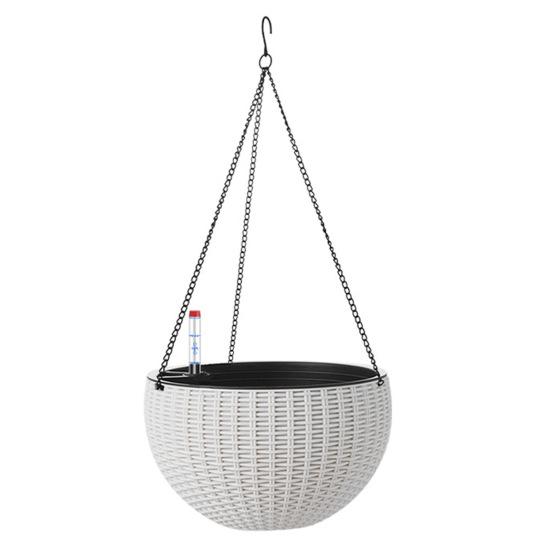 Samozavlažovací závěsné květináče Vnitřní Venkovní Zesílený závěsný koš Květináč s