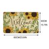 Home Decorative Doormat Welcome Mat Non Slip And Washable Rubber Back Door Mat For Indoor Outdoor Floral Door Mat