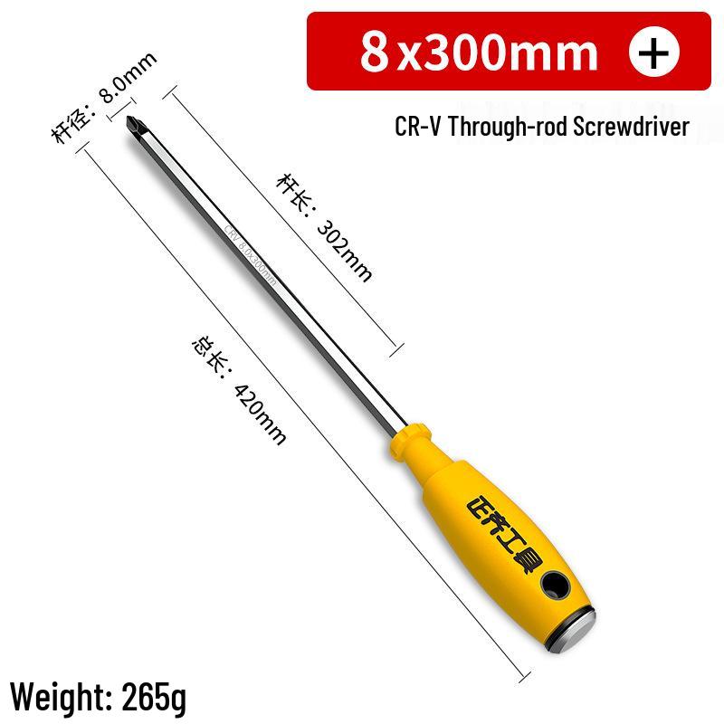 Magnetischer Schraubendreher-Satz mit Kreuz- und Schlitzkopf - Industriell, Schlagfest, Superhart