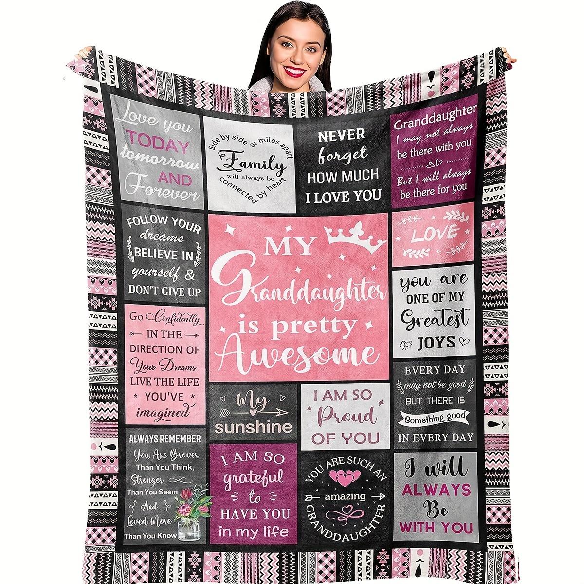 

A Pink Flannel Blanket Gift for My Granddaughter, Perfect for Napping Or As a Throw on The Sofa. 100x150cm