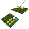 Hitting Mat Dual Grass Mini Golf Training Practice Pad Launch Zone Hitting Turf Mat