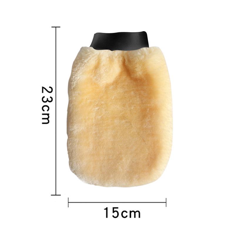 Chenille Bear Paw Car Wash Mitt - Safe for Paint, Plush Faux Wool