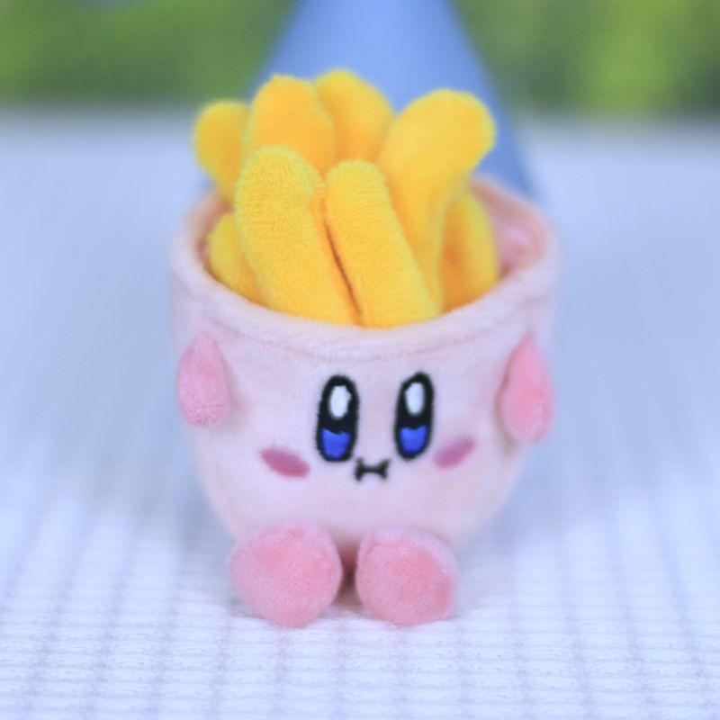 Милый Прелестный Кирби Картофель Фри Плюшевый Брелок Короткий Плюш Набитая Игрушка StyleB