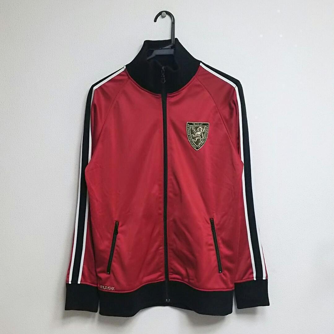 

[Б/У] Рекомендуется для поклонников Y2K, Achieve и K-pop! Красно-черная трикотажная куртка