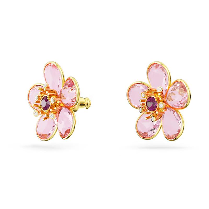 Orecchini a Forma di Petalo di Fiori di Cristallo Rosa alla Moda Orecchini da Donna Adatti per Donne Senior Squisiti Gioielli di Fascino