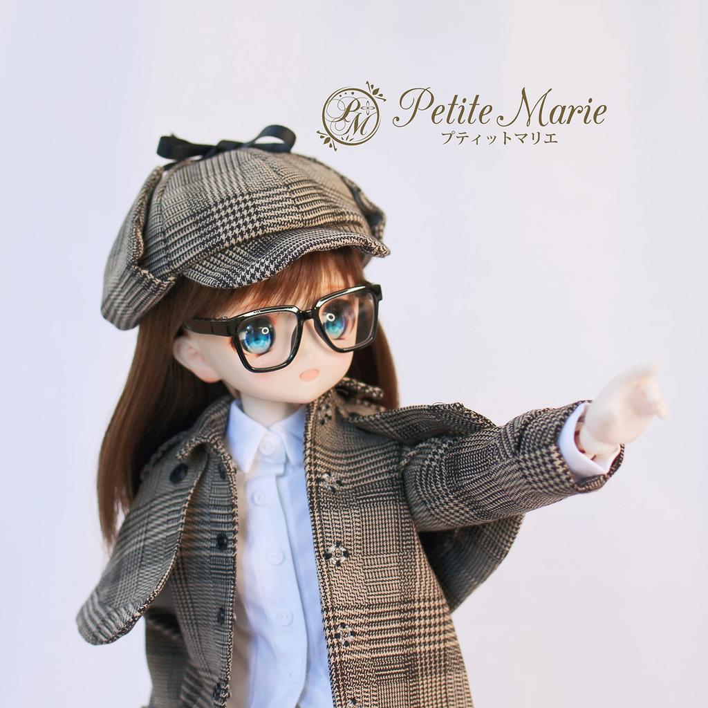 DD MDD Compatible to Deerstalker Hat British Glen Plaid Brown and Black Deerstalker Hat Detective Cosplay inch 40cm 60cm Doll BJD Doll other than the