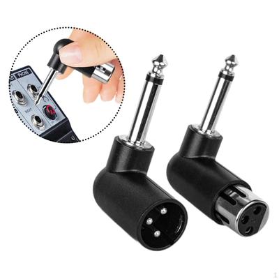 Adaptateur Connecteur XLR Femelle Mâle vers 6,35 mm Léger Professionnel Robuste Compact Convertisseur