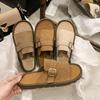 Spring and Summer New Outer Wear Casual Thick-bottomed Cool Slippers Women's Foreign Trade Large Size Open-toed Beach Slippers Women