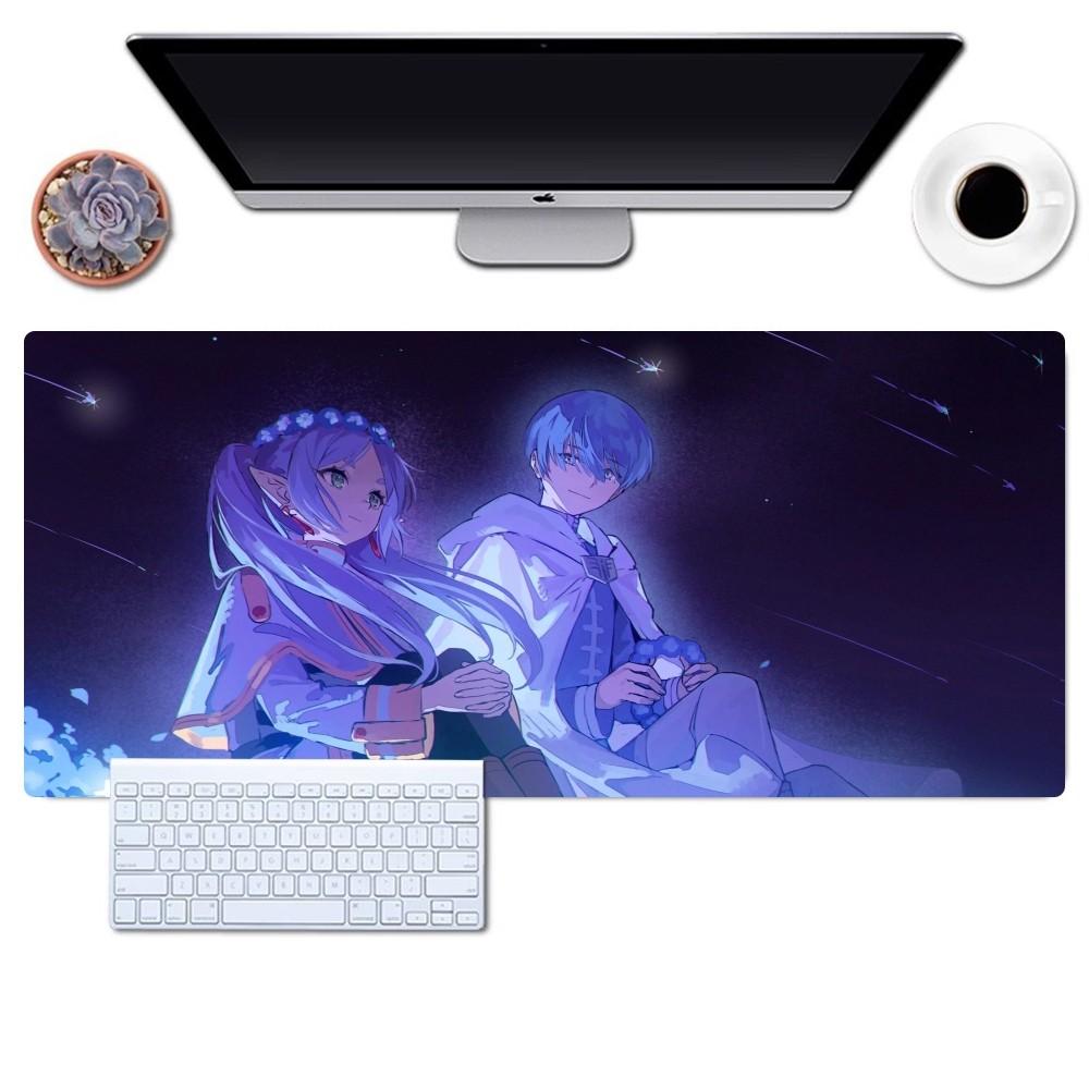 Mousepad Anime Frieren per Gaming Ufficio Scrivania Grande per Computer Antiscivolo Bordo Lock Mouse Pad