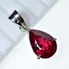 Certified 14 CT Natural Red Ruby Loose Gemstone 925 Sterling Silver Pendant MY.PD-324-NS