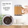 Bamboo Coffee Tea Cup Insulated Coffee Mug for Office Keeps Drinks Hot or Cold