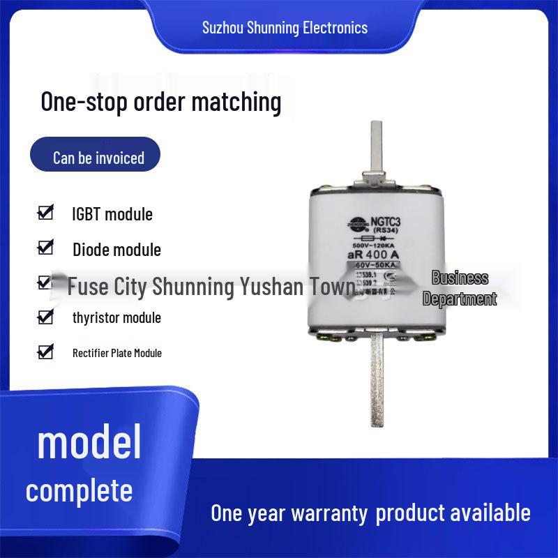 RS34 aR 500V Fuse 450A/500A/560A/630A - All Original Models Available RS34 aR