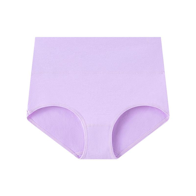 

Большой размер нижнее белье с высокой талией чистый хлопок женское живот женское нижнее белье хлопок подъем бедер женское нижнее белье M светло-фиолетовый