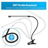 Clip on Book Lights Portable 5W Modern 360° Gooseneck Sewing Light Study Desk Lamps for Readers