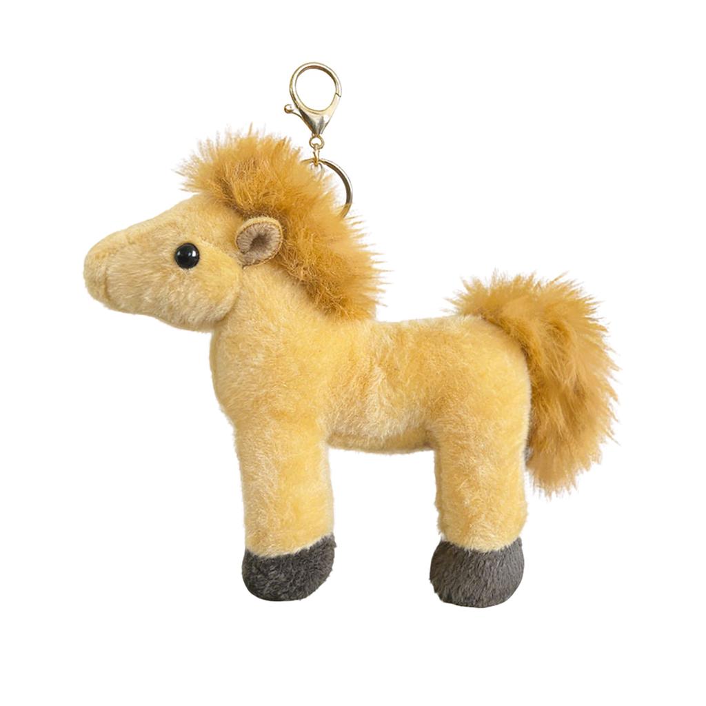 Lightweight Plush Keychain Bag Charm With Metal Carabiner (4 Colors)