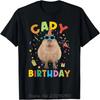 Kawaii Tier Capybara Druckmuster T-Shirt Neue Mode Sommer T-Shirt Baumwolle Oversized T-Shirts Tops Unisex Fitness T-Shirt