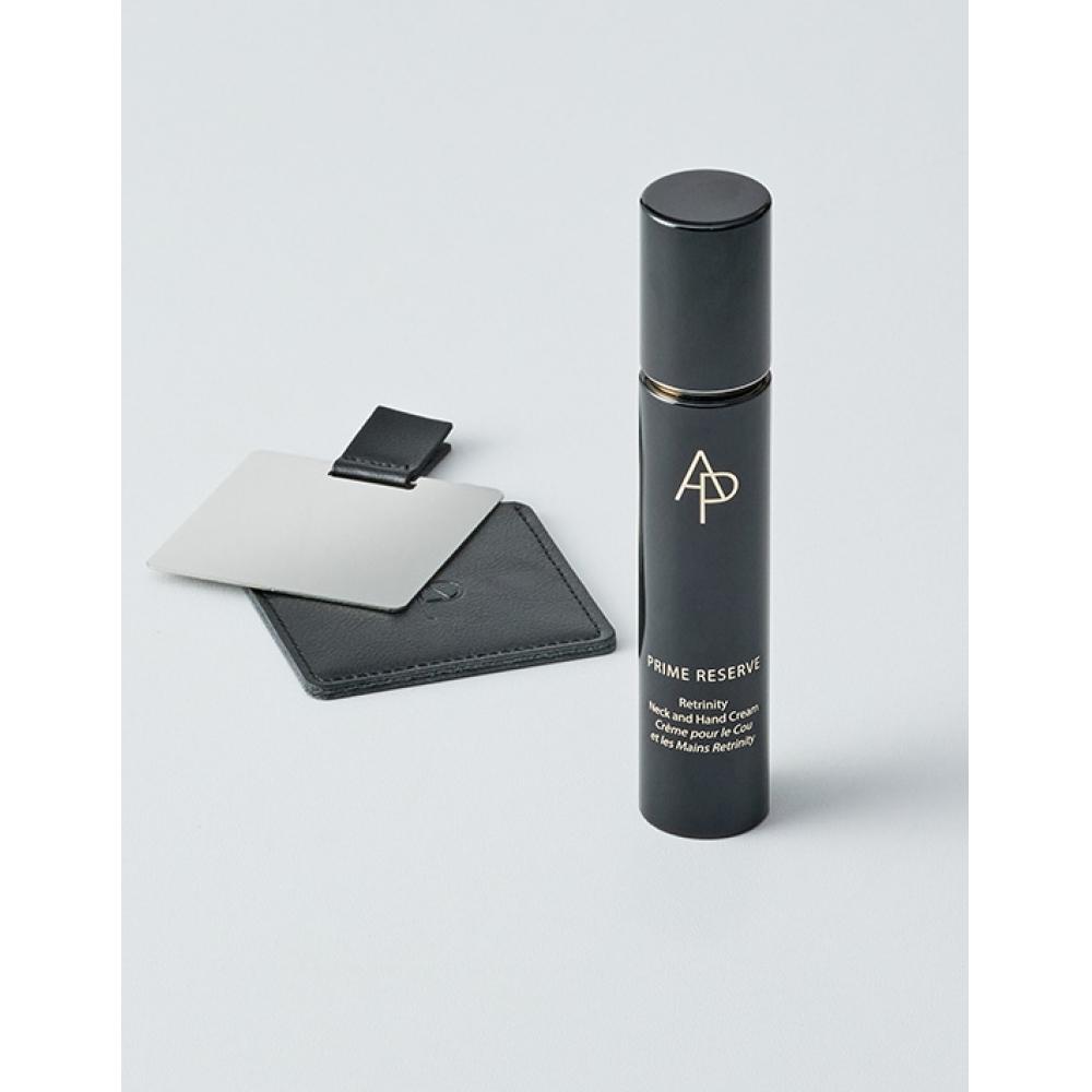 Ap Beauty Exclusive Prime Reserve Retreat Neck And hAnd Cream 30ml Special Set + Shopping Bag Square hAnd Mirror