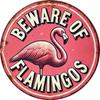 Vintage Flamingo Aluminum Metal Sign 8x8 Inch Wall Art Durable Indoor Outdoor Decor