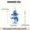 Snowman Double-Sided Acrylic Earrings - Lightweight, Durable Christmas Gift