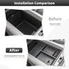 CheroCar Center Console Armrest Box Organizer Tray Interior Storage Box Compatible with Ford F150 2009 2010 2011 2012 2013 2014,Exterior Accessories