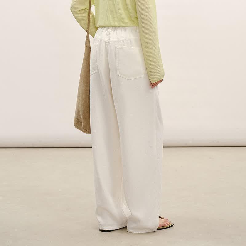 LESS 2026 Summer Loose Straight Denim Pants
