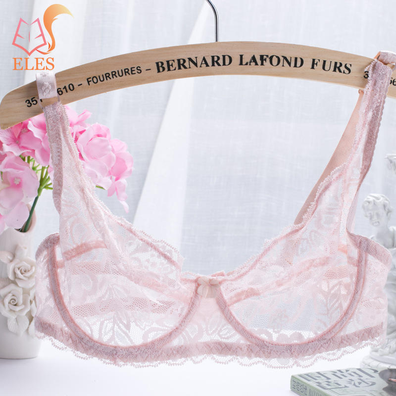 34-40 B/C Cup Plus Size Women Push Up Bra Lace Hollow Out Bralette Underwired Embroidery Lingerie Non-padded Sexy Underwear