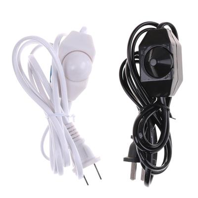Weiß/Schwarz Lampe Netzkabel W Dimmer Schalter Ac 220V/110V Us-stecker